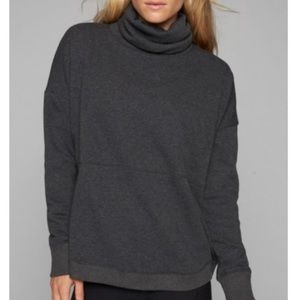 Athleta Karma Fleece oversized with turtle neck